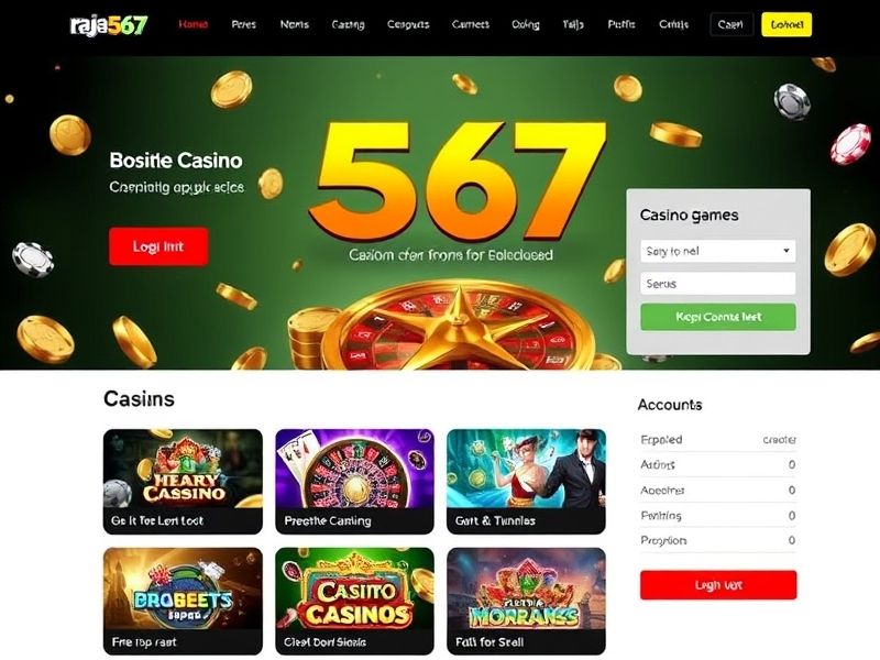 Welcome to Raja 567 Casino Login, your premier online gambling destination. Discover the latest casino games, bonuses, and expert guides all in one place.
